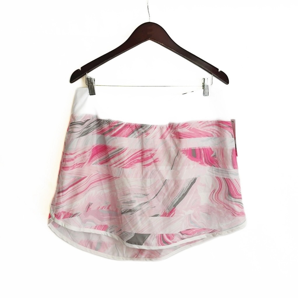 ZELOS Tulip Crossover Skort in Pink Marble